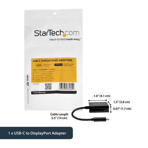 USB Graphics Adapter StarTech CDP2DP 4K 60Hz 8K 30Hz USB-C to DisplayPort - CDP2DP