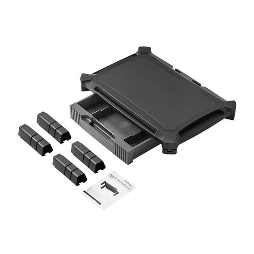 StarTech.com Monitor Riser with Drawer - Adjustable Stand for 32" Displays - Ergonomic Black