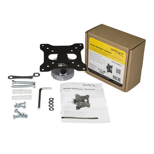 StarTech.com ARMWALL Monitor Wall Mount - Black Aluminum - 13-27 inch - 15 kg Capacity