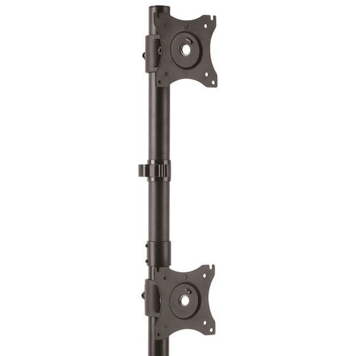 Dual Monitor Desk Mount Vertical Steel Clamp for 27 Inch Screens