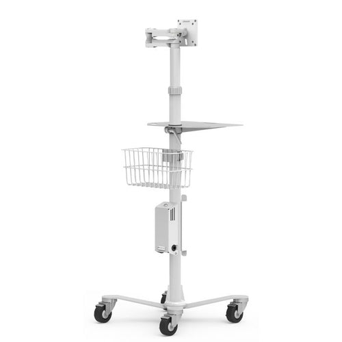 Multimedia Cart Accessory Compulocks RF02BKTW Lightweight White Basket
