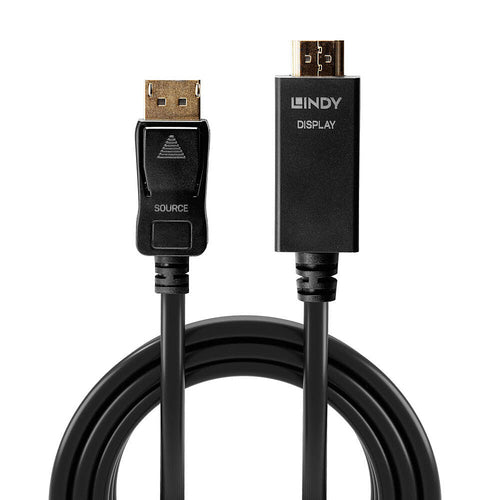 Video Cable Adapter Lindy 2m DisplayPort to HDMI 10.2G Male Male - 36922
