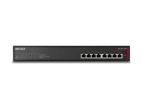 Managed Network Switch Buffalo BS-MP2008 10G Ethernet Full Duplex Rack Mount 19U