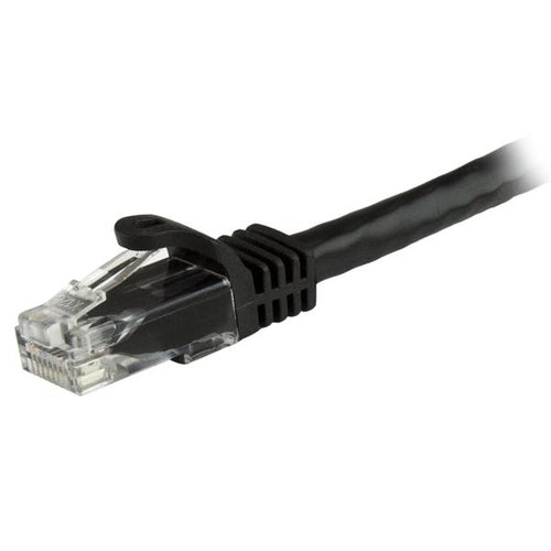 Cat6 Ethernet Cable 2ft Black 650MHz 100W PoE UTP Patch Cord SNAGLESS