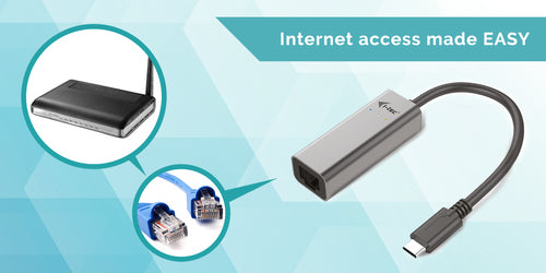 USB-C Gigabit Ethernet Adapter i-tec Metal 1000 Mbit/s Wired Networking