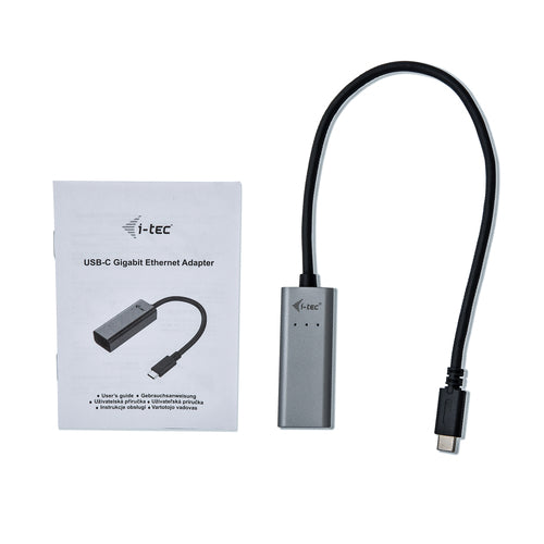 USB-C Gigabit Ethernet Adapter i-tec Metal 1000 Mbit/s Wired Networking