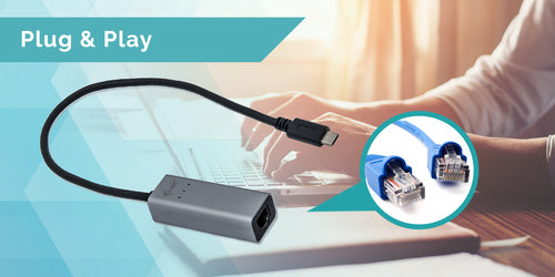 USB-C Gigabit Ethernet Adapter i-tec Metal 1000 Mbit/s Wired Networking