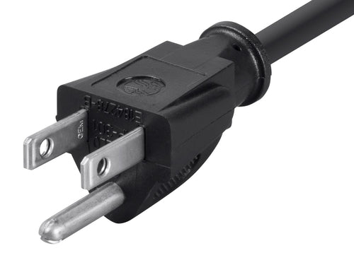 Monoprice 0.3m NEMA 5-15P to NEMA 5-15R Power Cable 125V 13A