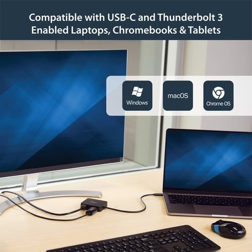 USB-C Multiport Adapter StarTech 4K HDMI Gigabit Ethernet USB Hub
