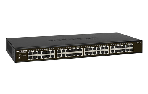 Network Switch NETGEAR GS348 Unmanaged Gigabit Ethernet Rack Mount 1U - GS348-100EUS
