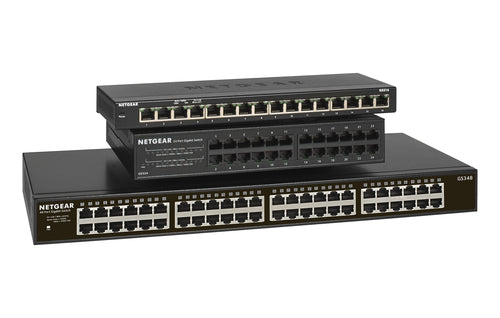 Network Switch NETGEAR GS348 Unmanaged Gigabit Ethernet Rack Mount 1U - GS348-100EUS