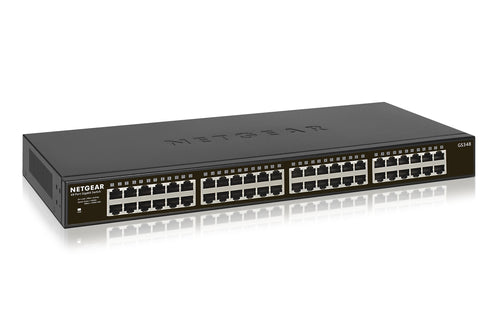Network Switch NETGEAR GS348 Unmanaged Gigabit Ethernet Rack Mount 1U - GS348-100EUS