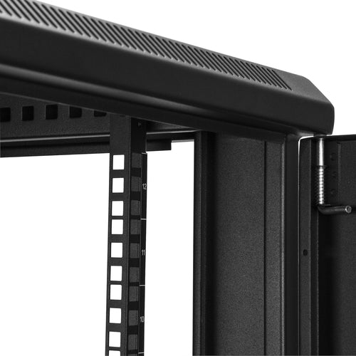 12U Server Rack Cabinet Lockable 4-Post Freestanding Casters