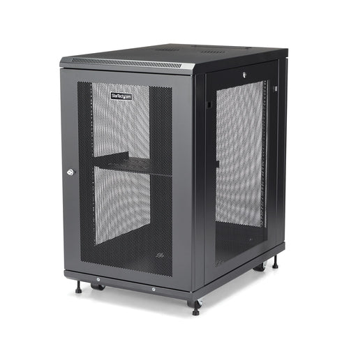 Rack Cabinet StarTech.com RK1833BKM 18U 450kg 29in Mounting Depth Enclosed - RK1833BKM