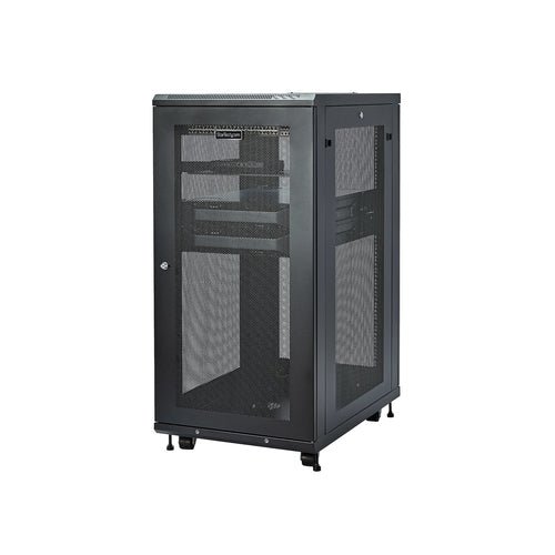 Rack Cabinet StarTech.com RK2433BKM 24U 450kg Capacity 29in Mounting Depth Freestanding - RK2433BKM