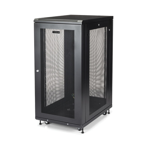 Rack Cabinet StarTech.com RK2433BKM 24U 450kg Capacity 29in Mounting Depth Freestanding - RK2433BKM