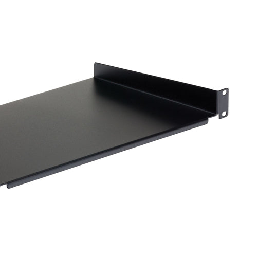StarTech.com 1U Fixed Rack Mount Shelf - 10in Deep, 44lbs Capacity, Black