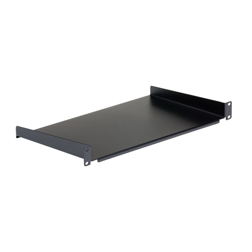 StarTech.com 1U Fixed Rack Mount Shelf - 10in Deep, 44lbs Capacity, Black