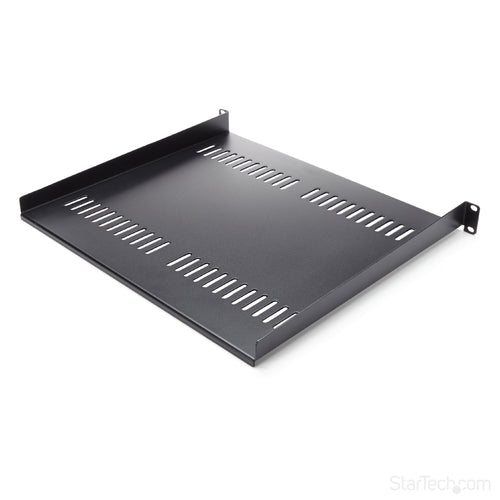 StarTech.com 1U Rack Shelf - Vented Steel Tray for 19" Network Equipment - 44lb Capacity