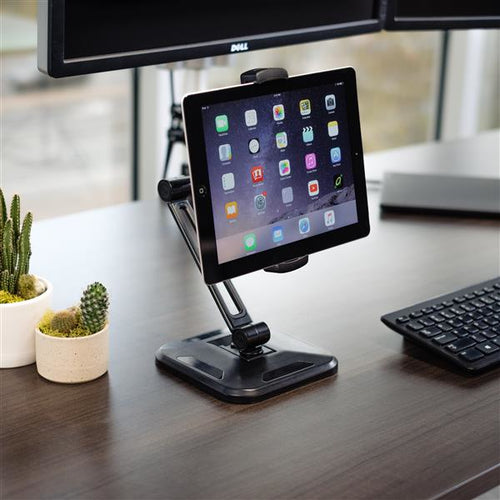StarTech.com Verstellbarer Tablet-Ständer - Wandmontage mit Schwenkarm - Schwarz - Ideal für Tablets