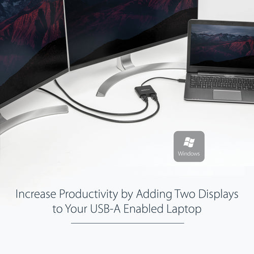 USB to Dual HDMI Adapter 3840x2160 3.0 for Windows - StarTech.com
