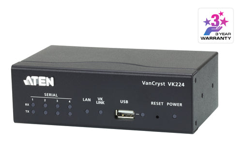Serial Expansion Box ATEN VK224 4-Port Wired Connectivity 0-50 °C