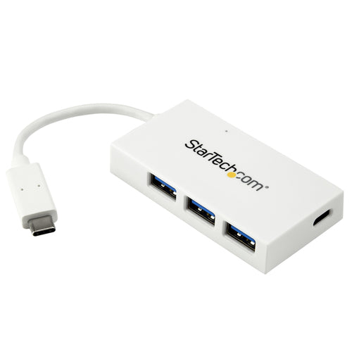 StarTech 4-Port USB-C Hub – USB-3.0-Adapter – 5 Gbit/s Geschwindigkeit – Weiß