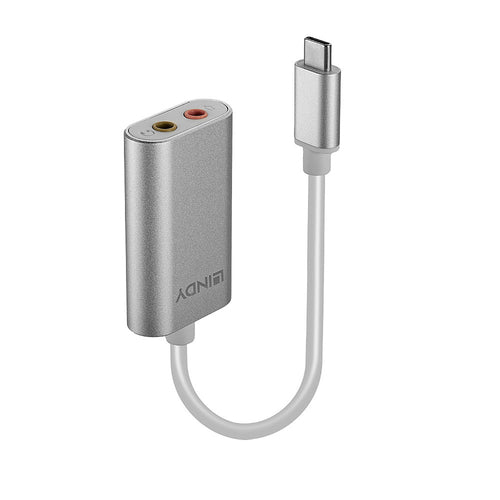 Audio Converter Lindy USB Type C to 3.5mm Male-Female - 42711