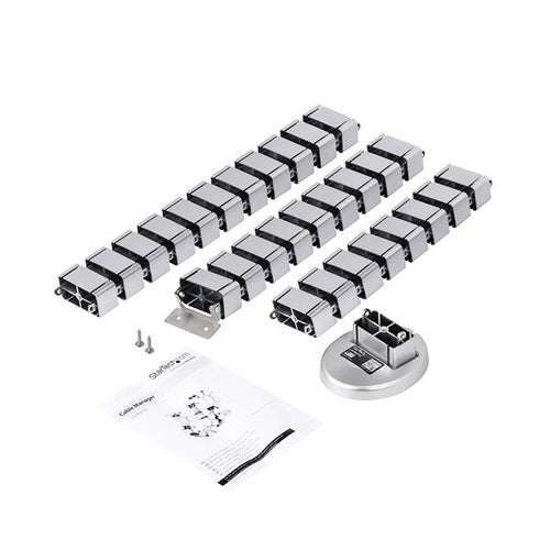 Cable Organizer StarTech.com CMVBMOD Cable Management Spine Plastic Steel Silver - CMVBMOD