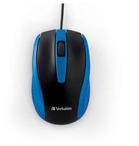 Mouse Verbatim Bravo Optical USB Type-A Right-Hand Black Blue - 99743