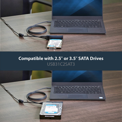 USB Adapter Cable StarTech USB31C2SAT3 10Gbps USB-C SATA Drive