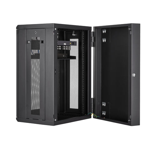 Rack Cabinet StarTech.com RK1820WALHM 18U 90 kg Wall-Mounted Server Rack - RK1820WALHM