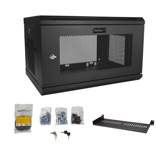 StarTech.com RK616WALM 6U Wall Mount Network Cabinet - 19" Rack for Data & AV Equipment