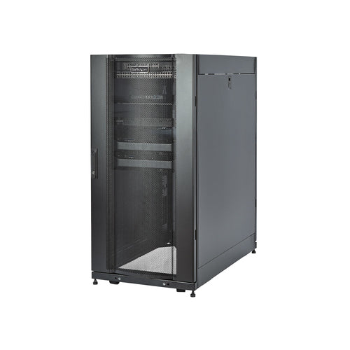 Server Rack Cabinet StarTech 25U 4-Post Lockable Adjustable Caster Wheels 1500kg
