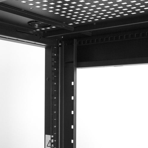 Server Rack Cabinet StarTech 25U 4-Post Lockable Adjustable Caster Wheels 1500kg