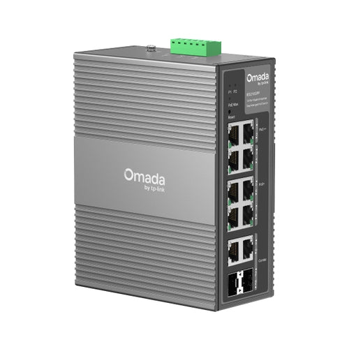 Network Switch TP-Link Omada IES210GPP 10-Port Gigabit PoE+ Rack-Mountable DIN Rail