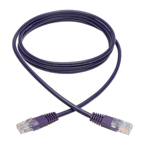 Cat5e Ethernet Cable 350 MHz Tripp Lite 6ft Purple RJ45 UTP