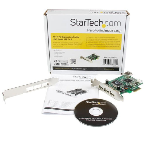 USB Adapter StarTech.com PEXUSB4DP 4-Port USB 2.0 Low-Profile