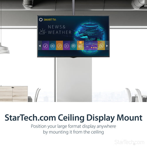 StarTech.com FPCEILPTBLP Full-Motion Ceiling Mount for 32”-75” Displays - Adjustable VESA Bracket