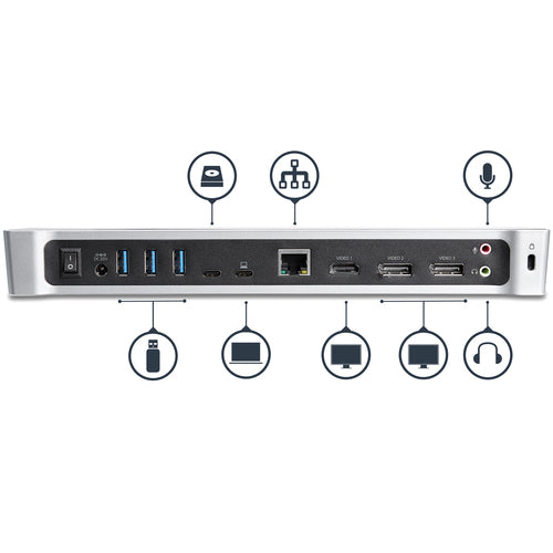 StarTech.com DK30CH2DPPD laptop dock/port replicator
