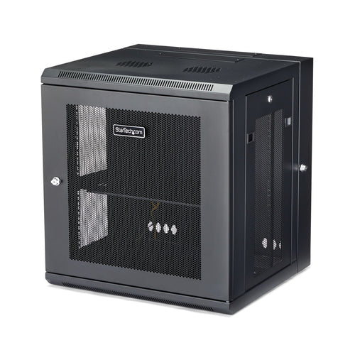 Rack Cabinet StarTech 4-Post 12U Wall Mount 90kg Key Lock - RK12WALHM