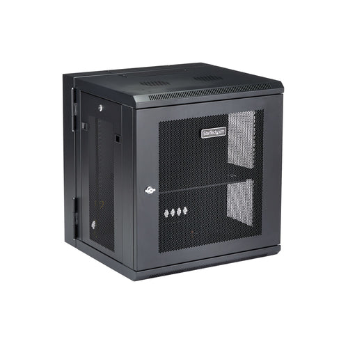Rack Cabinet StarTech 4-Post 12U Wall Mount 90kg Key Lock - RK12WALHM