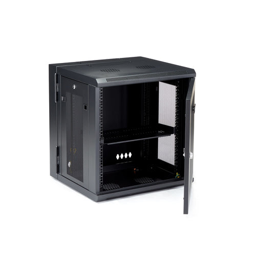 Rack Cabinet StarTech 4-Post 12U Wall Mount 90kg Key Lock - RK12WALHM