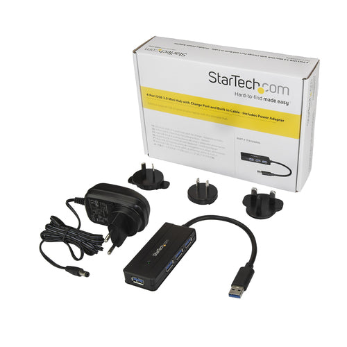 USB Hub StarTech ST4300MINI 4-Port USB 3.0 SuperSpeed Black