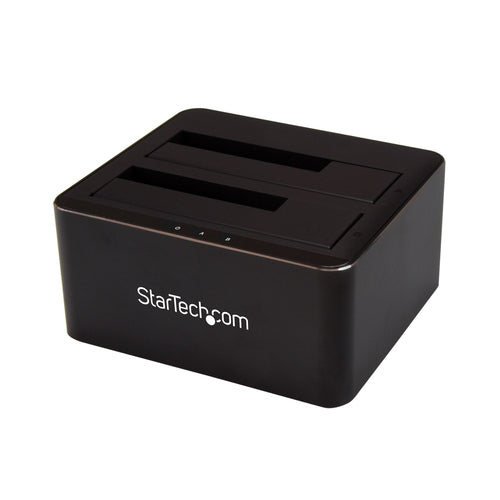 Dual-Bay USB 3.0 SATA Hard Drive Docking Station 10TB Hot-Swap