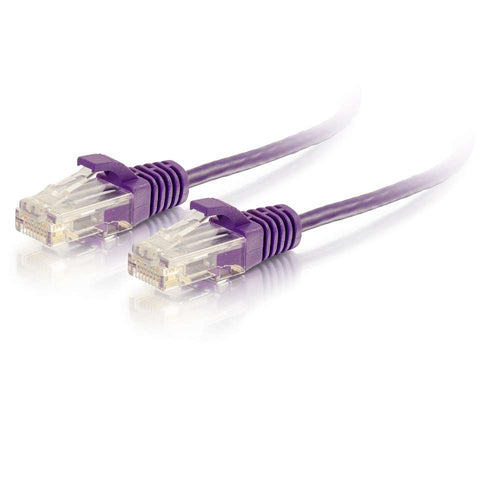 C2G 5FT CAT6 PURPLE CABLE UTP SLIM networking cable
