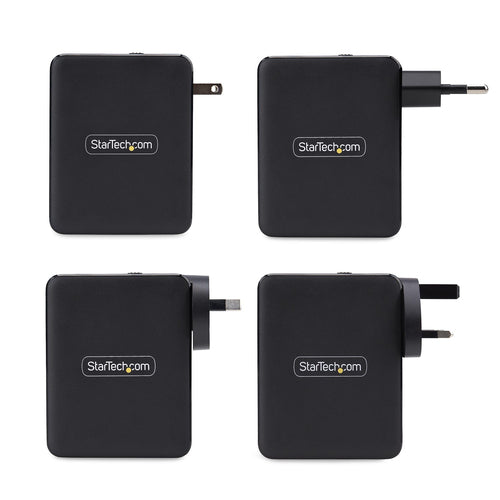 Wall Charger StarTech.com 140W USB-C 3x USB-C 1x USB-A GaN Adapter - 3114GCU-WALL-CHARGER
