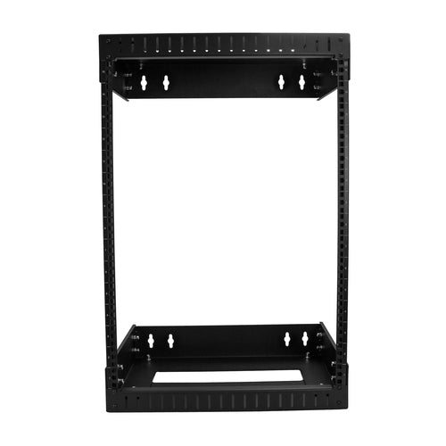 StarTech.com 15U Adjustable Depth Wall Mount Rack - Black Server Room Storage