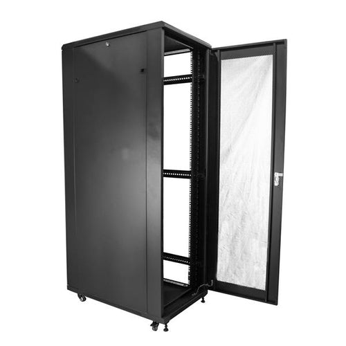 42U Server Rack Cabinet 4-Post Industrial Network Storage 907 kg Capacity