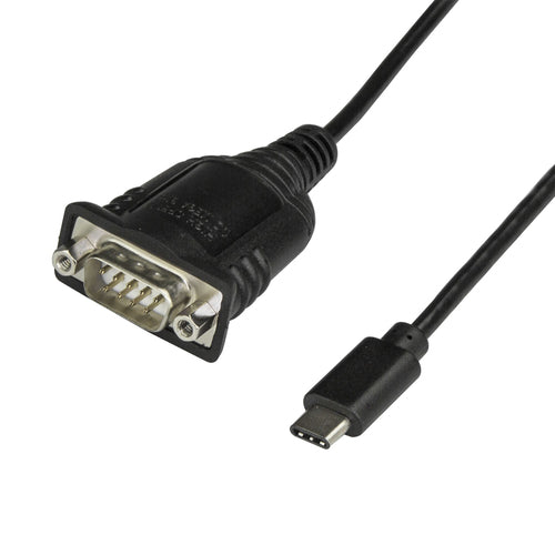 StarTech.com ICUSB232C USB C to RS232 Adapter Cable - 16" DB9 Converter for Printers, Scanners, and PLCs